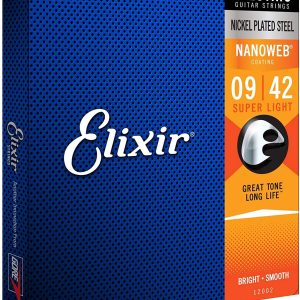 Elixir Nano Web extra light electric guitar strings