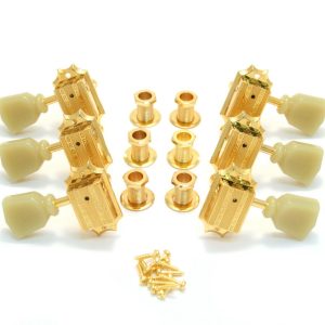 GROVER VINTAGE MACHINE HEAD, GOLD, 14:1 GEAR RATIO