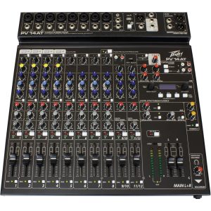 Peavey PV 14 AT Mixer comes equipped with Bluetooth and Auto-Tune pitch correction (3612630)