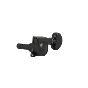 GROVER MINI LOCKING ROTOMATICS &reg; BLACK CHROME SET 6 6-IN-LINE LEFT HAND MODELS