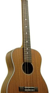 OHANA BARITONE UKULELE, 21-FRET, CUTAWAY, SOLID MAHOGANY TOP,