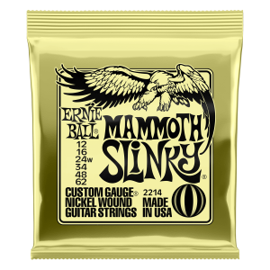 Mammoth Slinky Nickel Wound Electric Guitar Strings - 12-62 Gauge