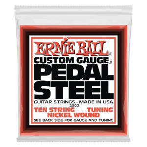 Ernie Ball Pedal Steel 10-String E9 Tuning Nickel Wound Electric Guitar Strings - 13-38 Gauge