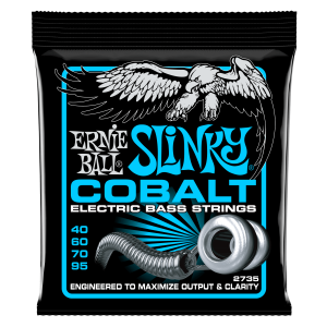 Ernie Ball P02735 Extra Slinky Cobalt Electric Bass Strings - 40-95 Gauge