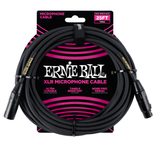 Ernie Ball 25' Male / Female XLR Microphone Cable