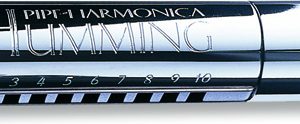SUZUKI PIPE HUMMING 10 HOLE DELUXE DIATONIC HARMONICA, KEY OF A