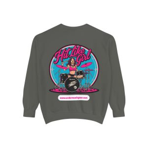 Hit Like a Girl Unisex Sweatshirt - Vintage Inspired Design