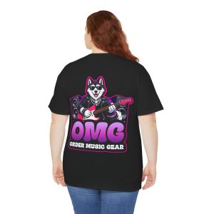 OMG Husky Logo Tee — "OMG Order Music Gear" Guitar Husky T‑Shirt
