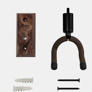 String Swing CC01K-BW HomeStudio Guitar Wall Hanger Black Walnut Base
