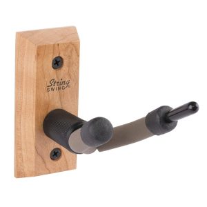 String Swing Violin Hanger Wooden Wall Mount for Home & Studio CC01V-O Hardwood Oak