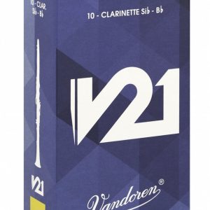 Vandoren CR8025 Bb Clarinet V21 Reeds Strength #2.5. (Box of 10)