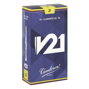 Vandoren CR803 Bb Clarinet V21 Reeds Strength #3 (Box of 10)