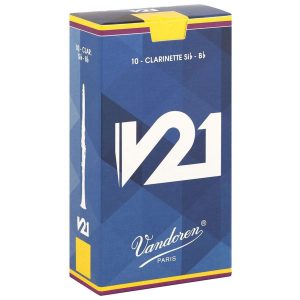 Vandoren CR8135 Eb Clarinet V21 Reeds Strength #3.5. (Box of 10)