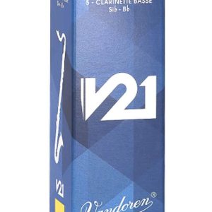 Vandoren CR824 Bass Clarinet V21 Reeds Strength #4. (Box of 5)