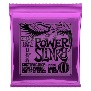 Ernie Ball 2220 Power Slinky Nickel Electric Guitar Strings 11-48 (3 PACK BUNDLE)