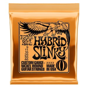 Ernie Ball 2222 Hybrid Slinky Nickel Electric Guitar Strings 9-46 (3 PACK BUNDLE)