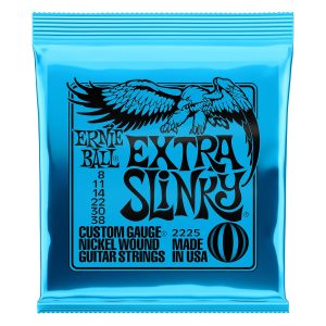 Ernie Ball 2225 Extra Slinky Nickel Electric Guitar Strings 8-38 (3 PACK BUNDLE)