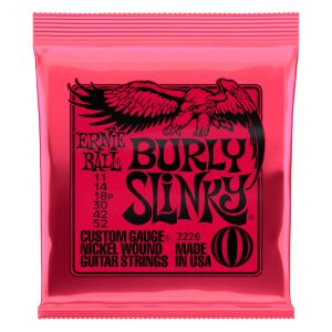 Ernie Ball 2226 Burly Slinky Nickel Wound Electric Guitar Strings 11-52 (3 PACK BUNDLE)