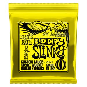 Ernie Ball 2627 Beefy Slinky Nickel Wound Drop Tuning Electric Guitar Strings 11-54 (3 PACK BUNDLE)
