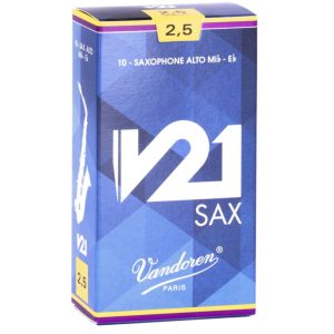 Vandoren SR813 Alto Saxophone V21 Reeds Strength #3. (Box of 10)